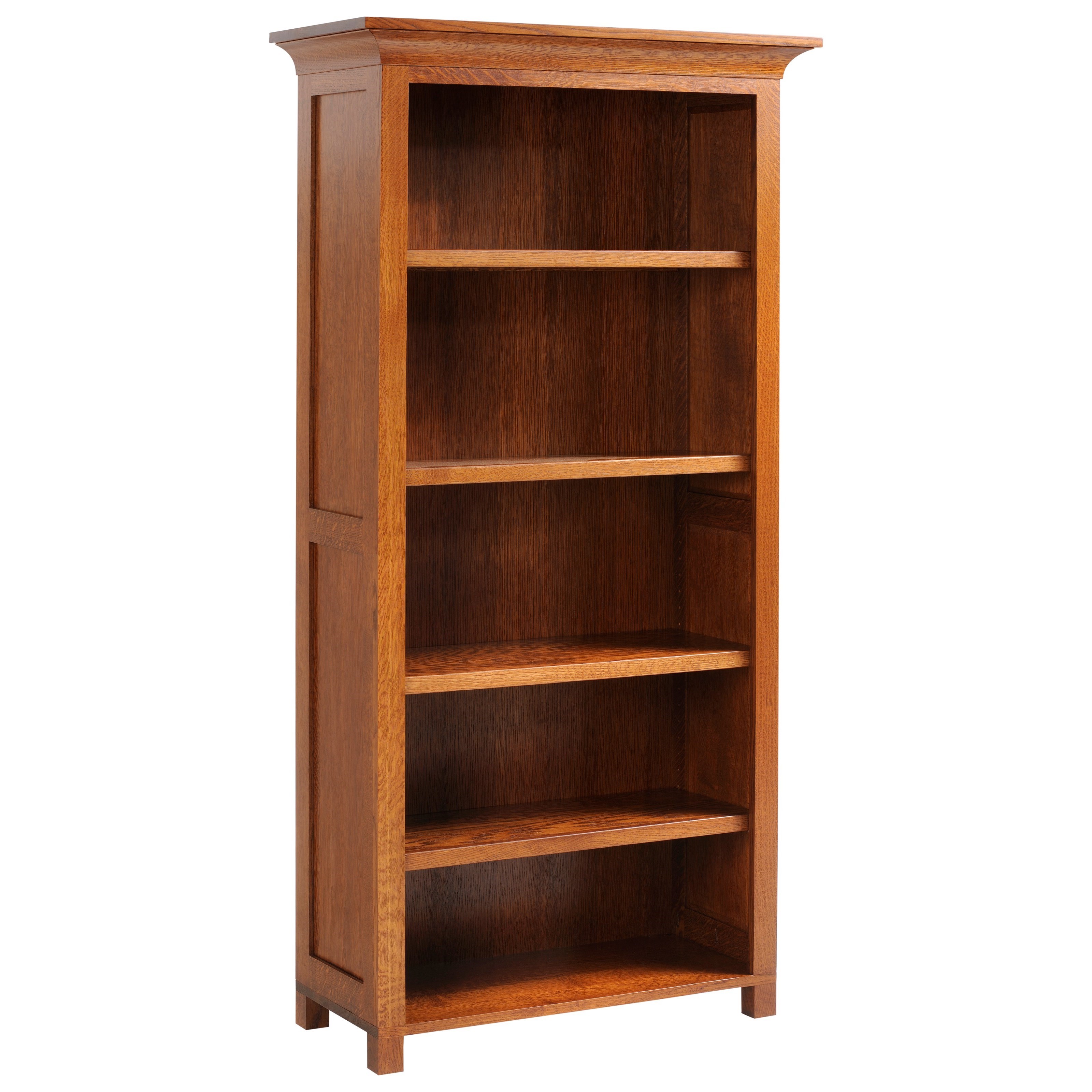 Y & T Woodcraft Coventry Mission 93672 72" Bookcase with Four